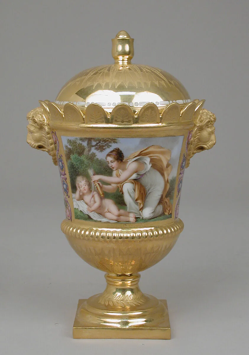 Sugar bowl with cover, part of Breakfast Service (déjeuner) — Sèvres Manufactory|Jacques-Nicolas Sisson (or Sinsson)|Etienne Charles Le Guay