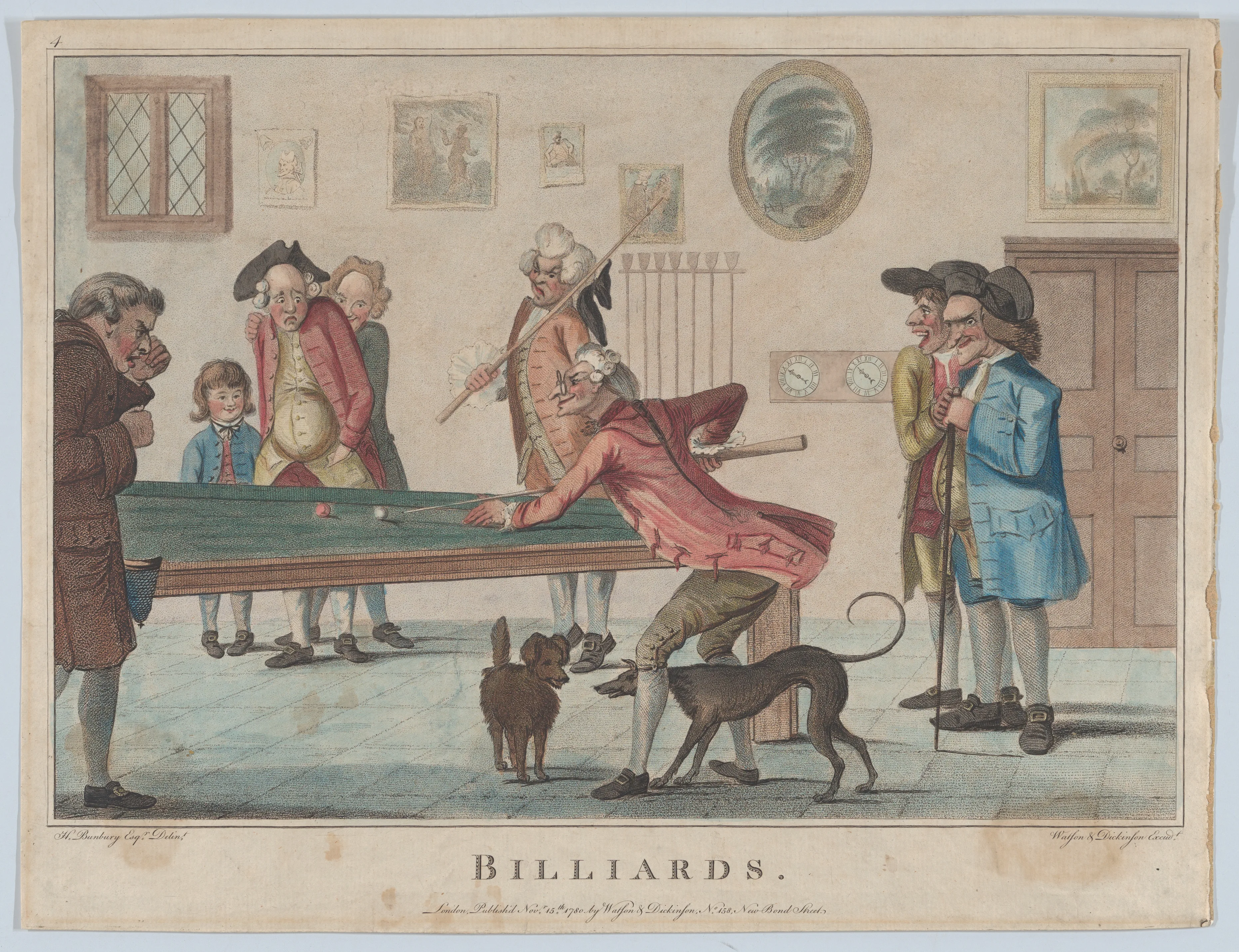 Billiards — William Dickinson|Thomas Watson|Henry William Bunbury