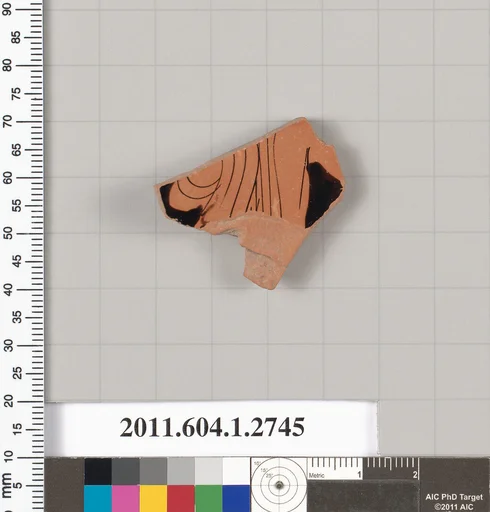 Terracotta fragment of a kylix (drinking cup)