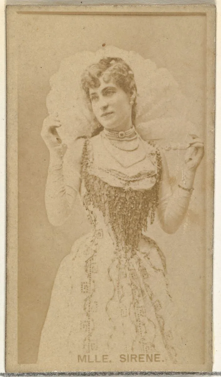 Mlle. Sirene, from the Actors and Actresses series (N145-8) issued by Duke Sons & Co. to promote Duke Cigarettes — American Tobacco Company|W. Duke, Sons & Co.