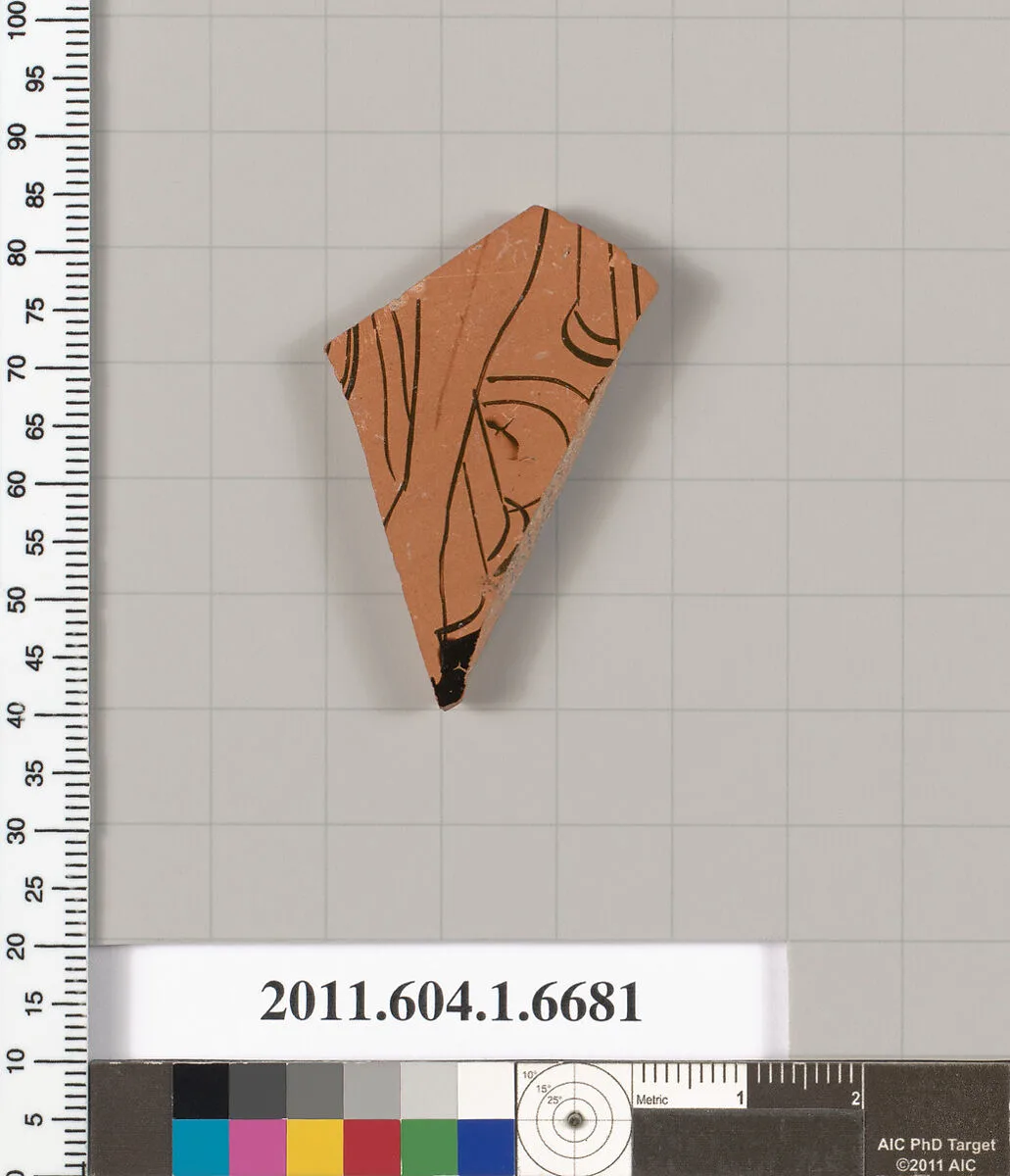 Terracotta fragment of a kylix (drinking cup) — Unknown