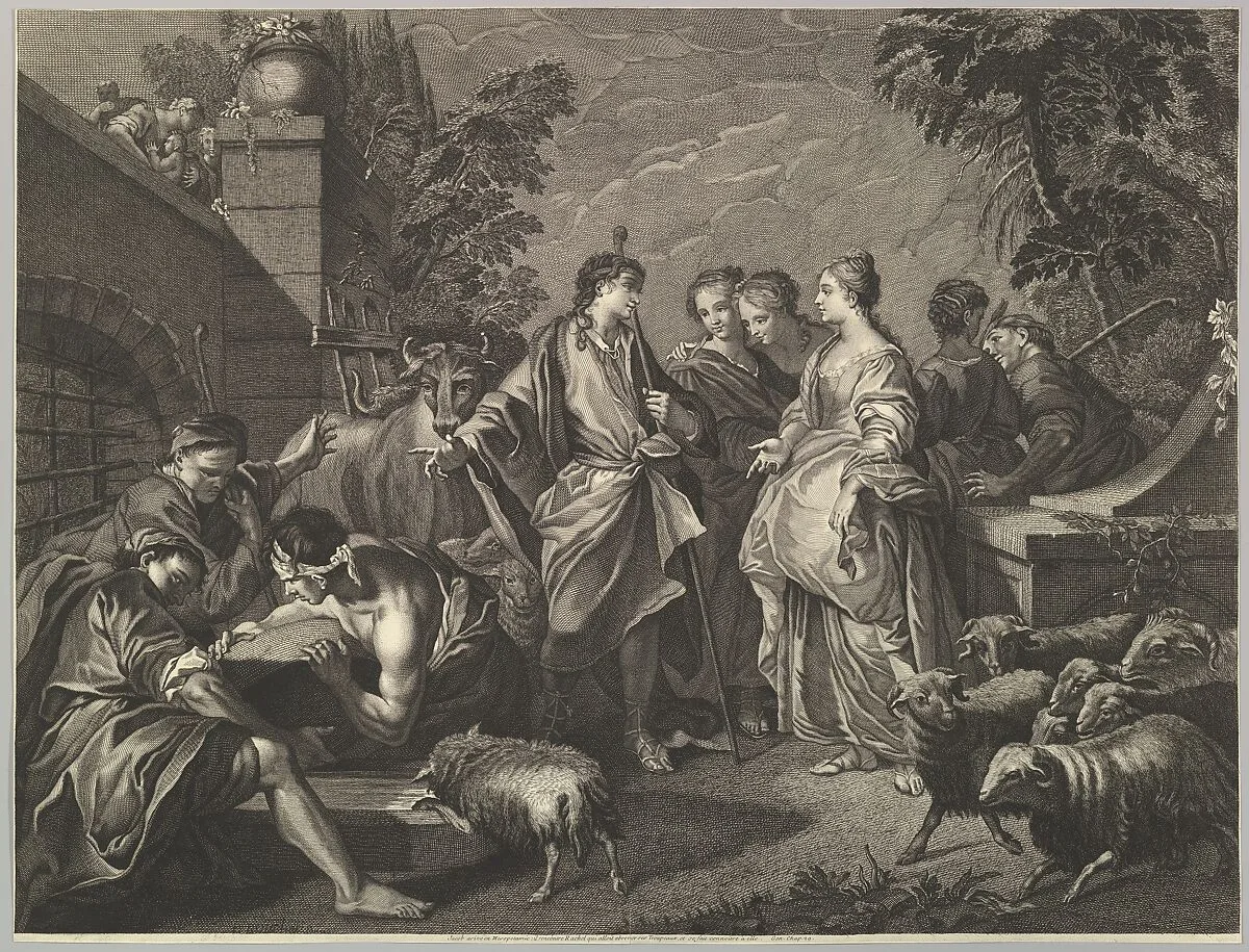 Jacob arrives in Mesopotamia — Anonymous|François Boucher