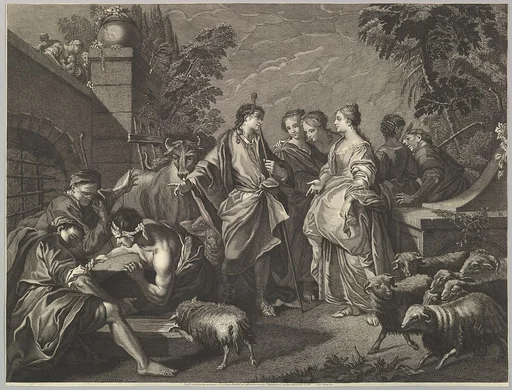 Jacob arrives in Mesopotamia