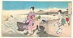 『大磯海水浴富士遠 景図』|Swimming at Ōiso, Distant View of Mount Fuji