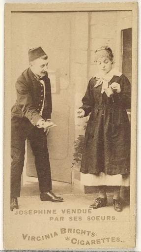 Josephine Vendue, Par Ses Soeurs, from the Actors and Actresses series (N45, Type 1) for Virginia Brights Cigarettes