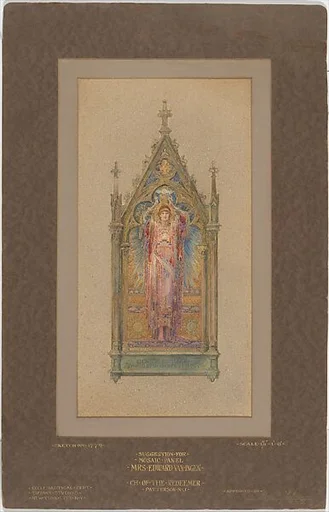 Suggestion for mosaic panel, Mrs. Edward Van Ingen, Church of the Redeemer, Patterson, New Jersey