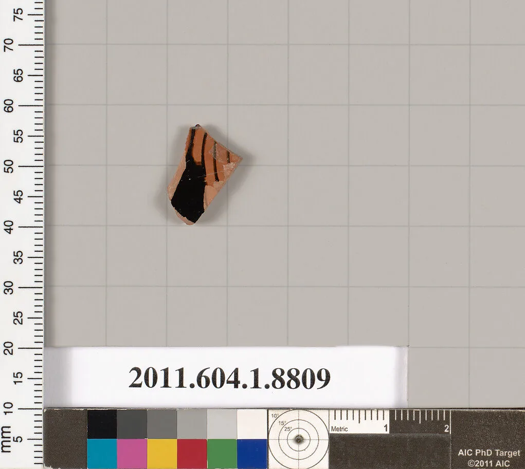 Terracotta fragment of a kylix (drinking cup) — Unknown