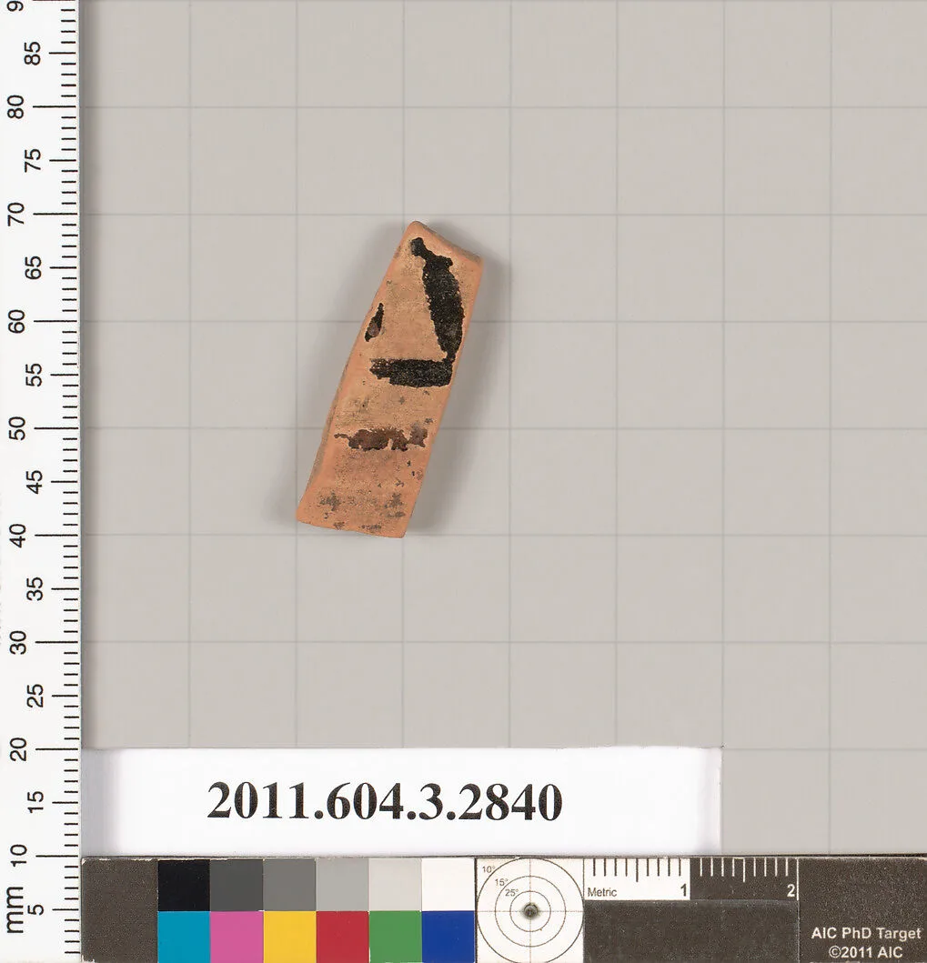 Terracotta fragment of a closed shape — Unknown