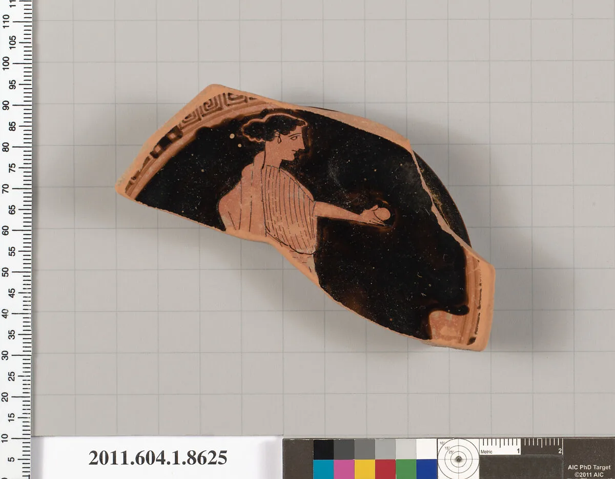 Terracotta fragment of a stemless kylix (drinking cup) — Unknown
