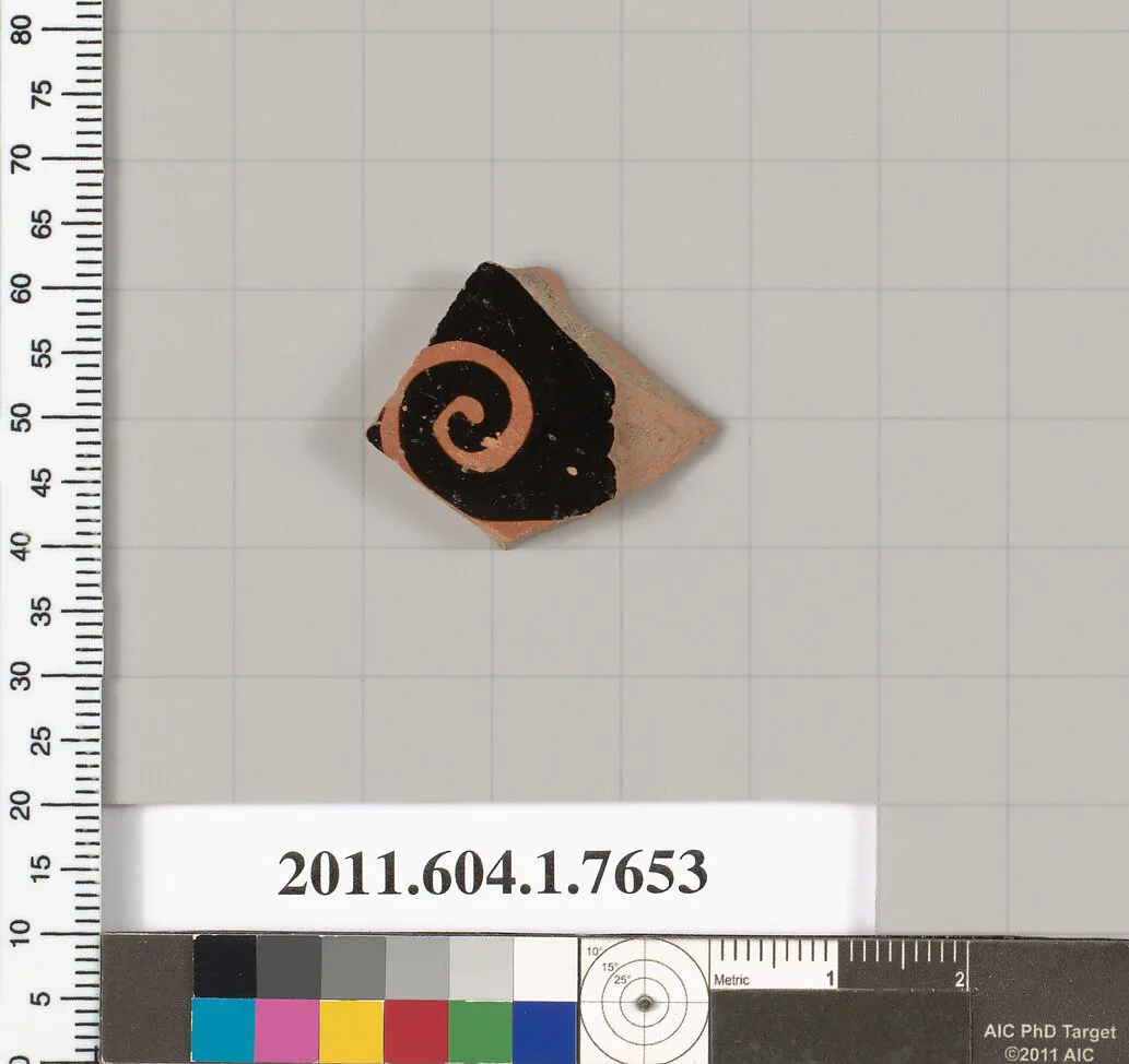 Terracotta fragment of a kylix (drinking cup) — Unknown