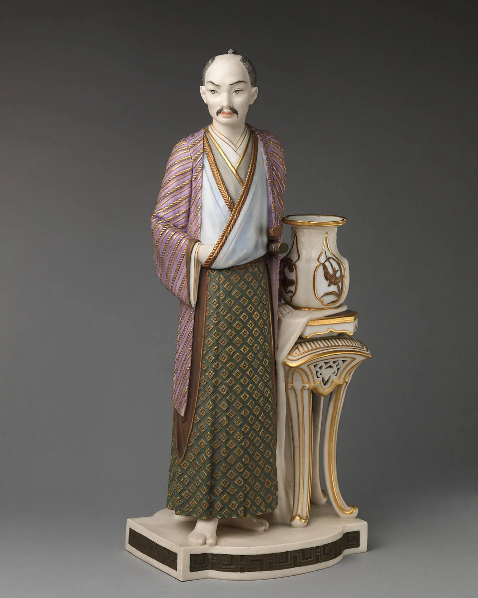 Figure of Japanese man — Worcester factory|James Hadley