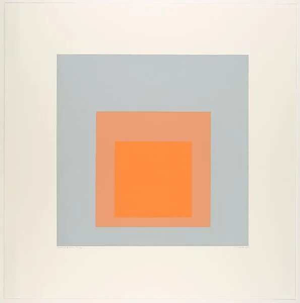 Artic Bloom from the Soft Edge–Hard Edge portfolio — Josef Albers