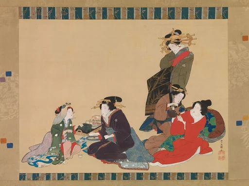 蹄斎北馬筆 五美人図|Five Beauties