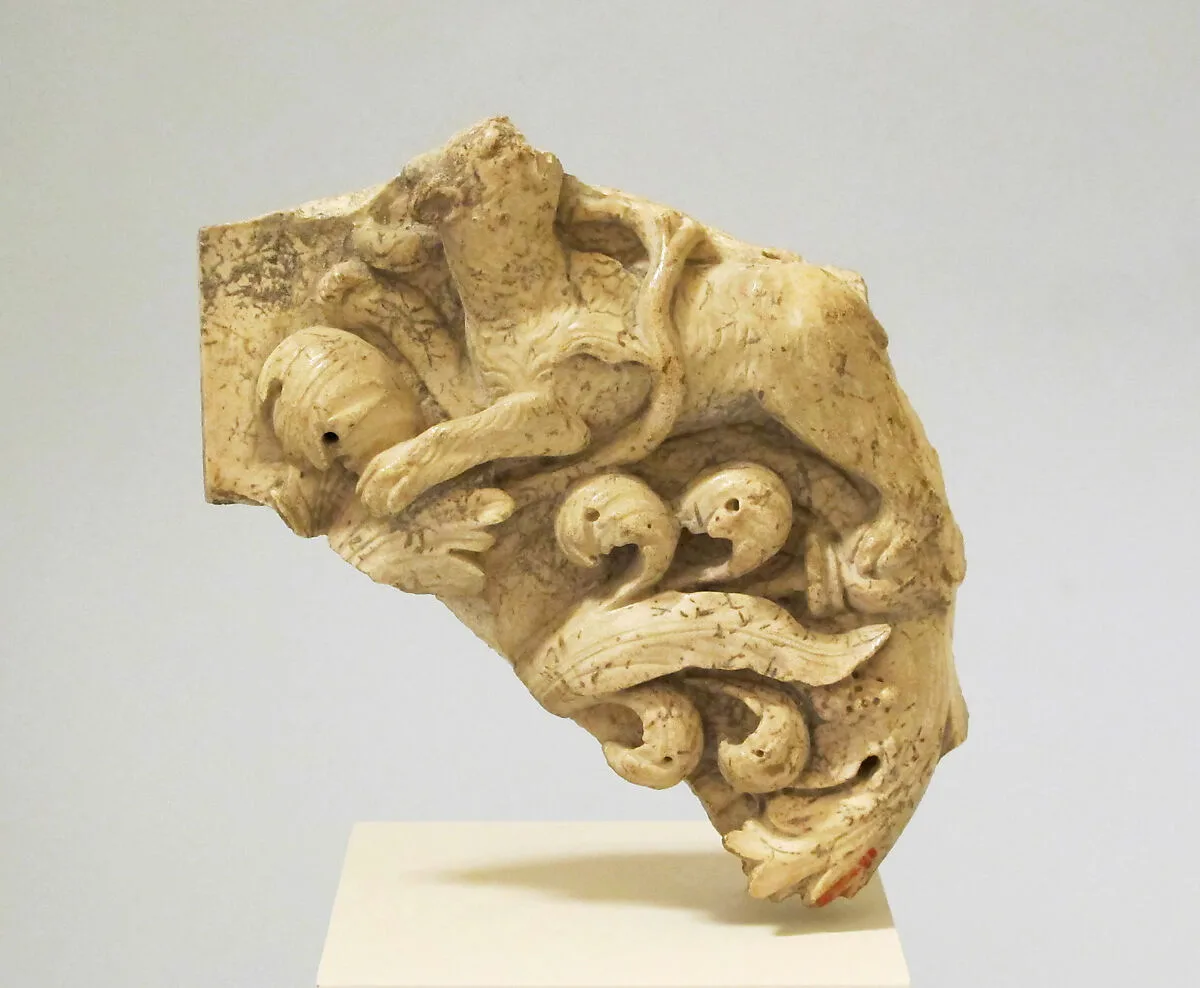 Marble relief fragment — Unknown