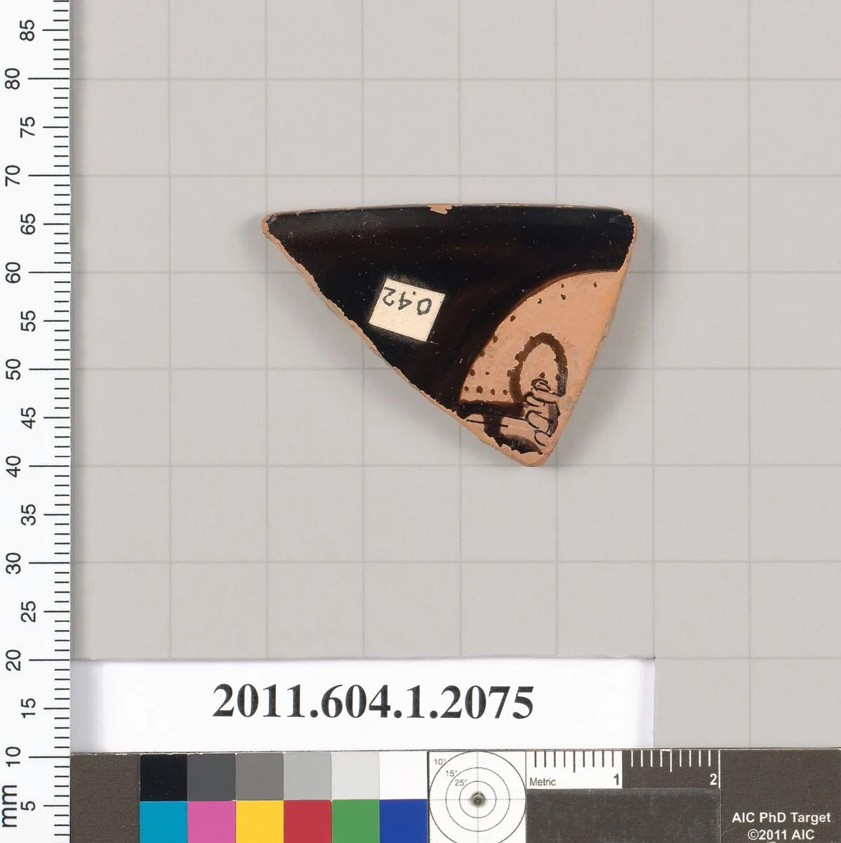 Terracotta rim fragment of a kylix (drinking cup) — Unknown