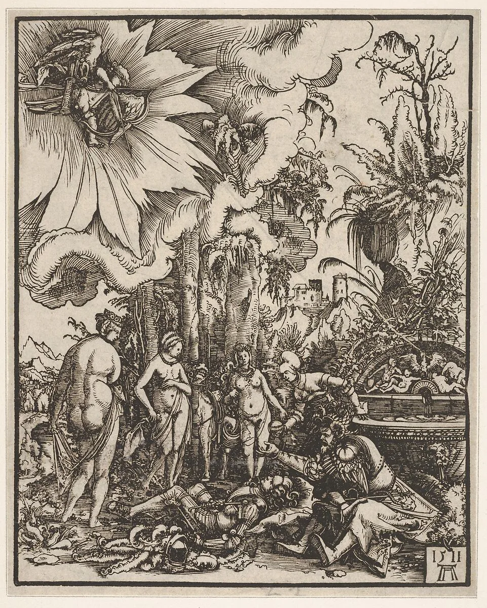 The Dream and Judgment of Paris — Albrecht Altdorfer