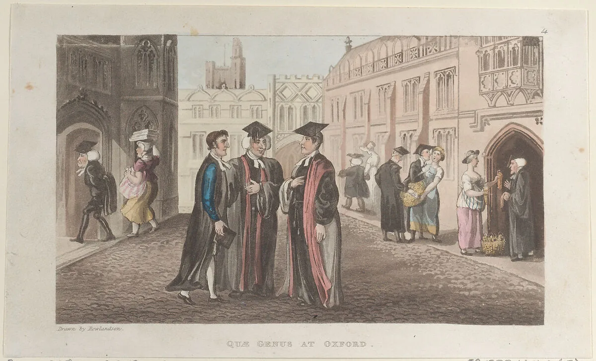 Quae Genus at Oxford — William Combe|J. Diggens|Rudolph Ackermann, London|Thomas Rowlandson
