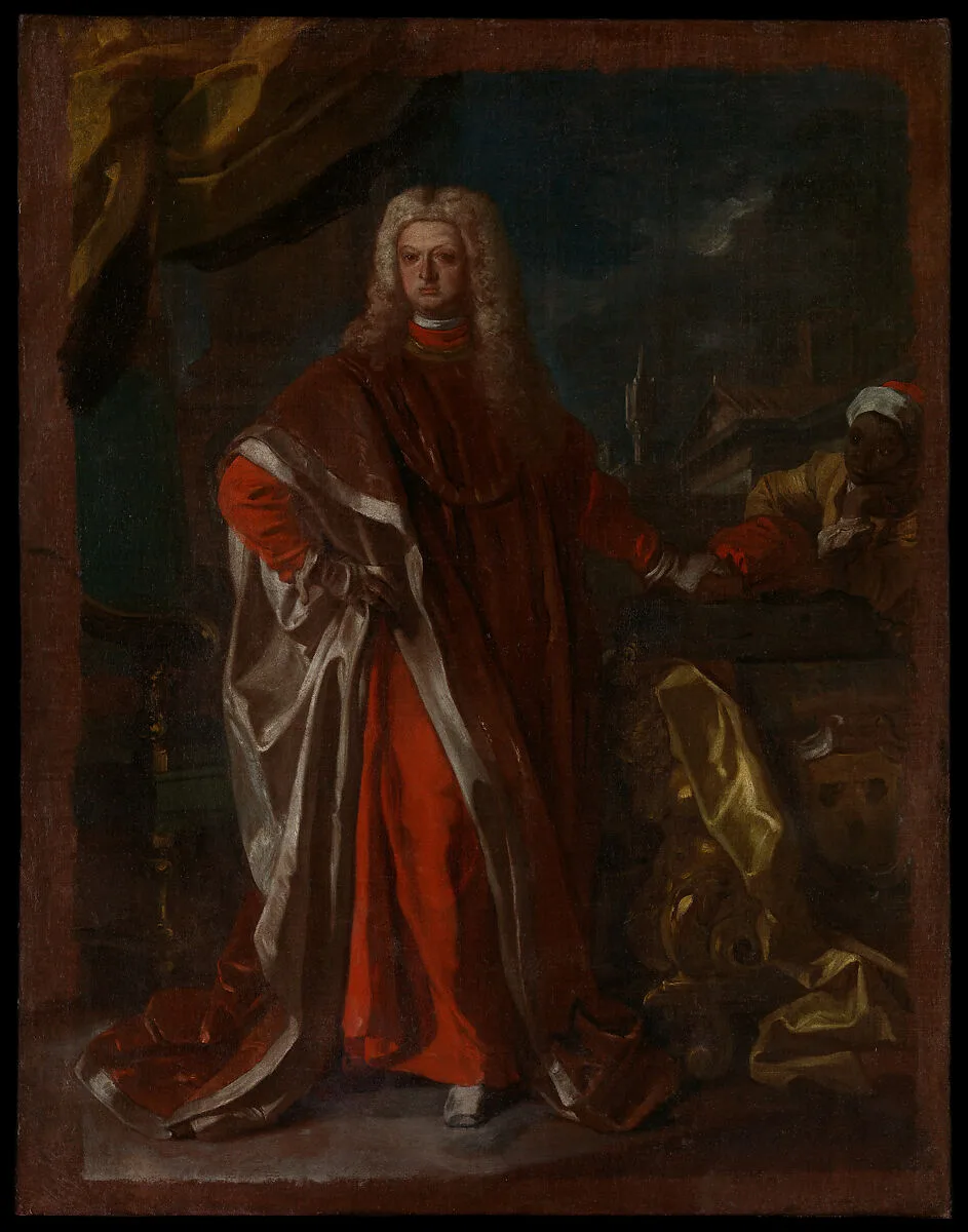 Diego Pignatelli d'Aragona (1687–1750) and an Enslaved African Servant — Francesco Solimena