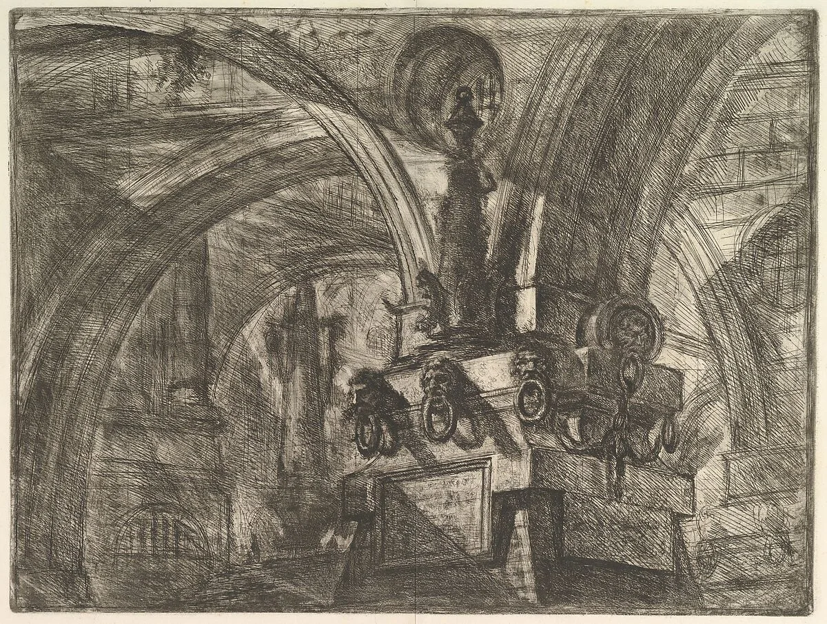 The Pier with a Lamp, from "Carceri d'invenzione" (Imaginary Prisons) — Giovanni Battista Piranesi|Giovanni Bouchard