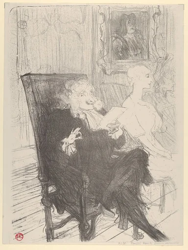 Truffier and Moreno, in Les Femmes Savantes