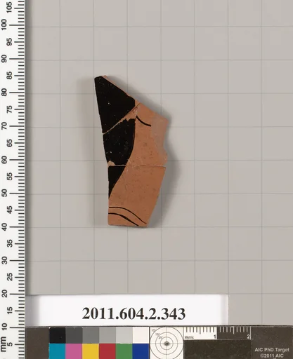 Terracotta fragment of a column-krater (bowl for mixing wine and water)