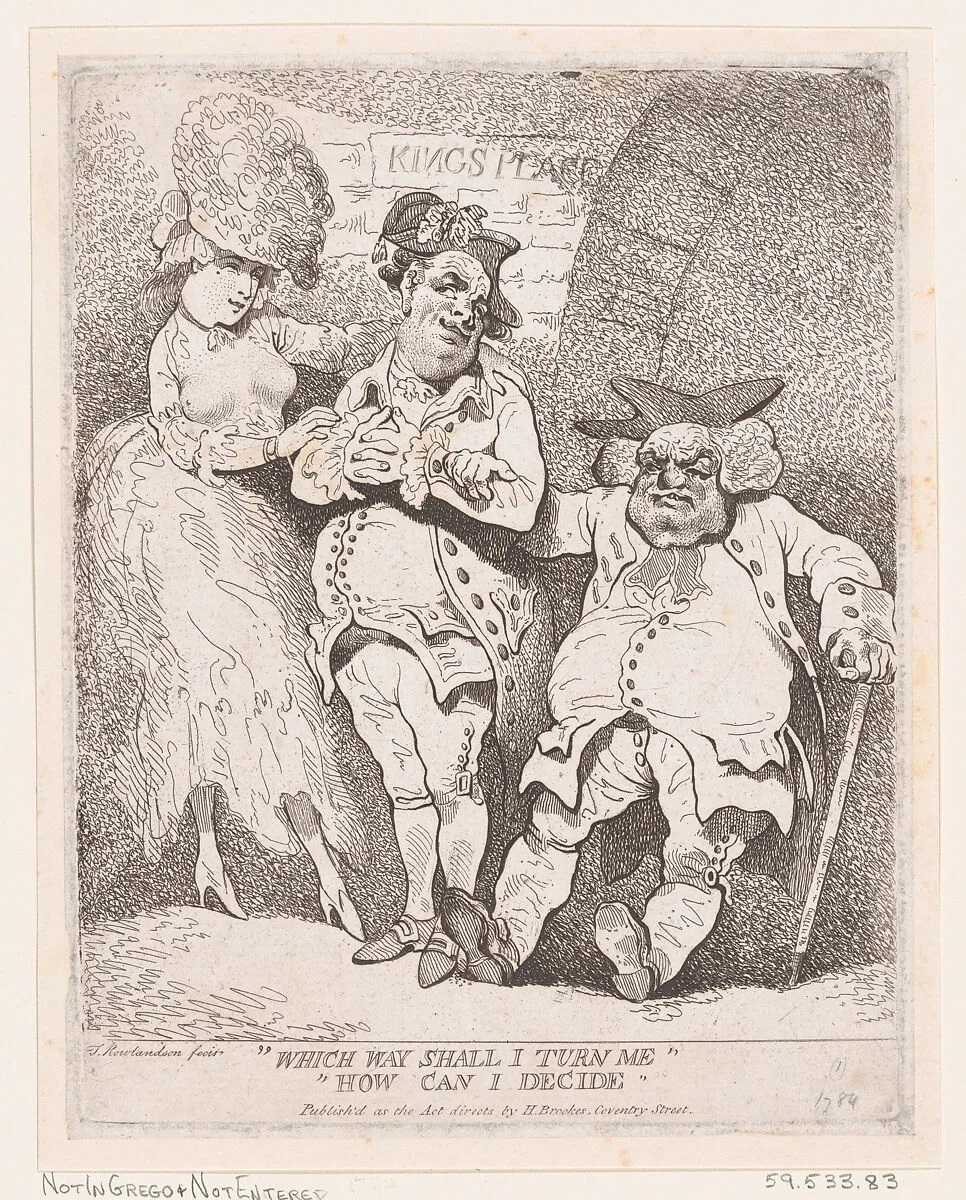Which Way Shall I Turn Me? How Can I Decide? — Thomas Rowlandson|Henry Brookes