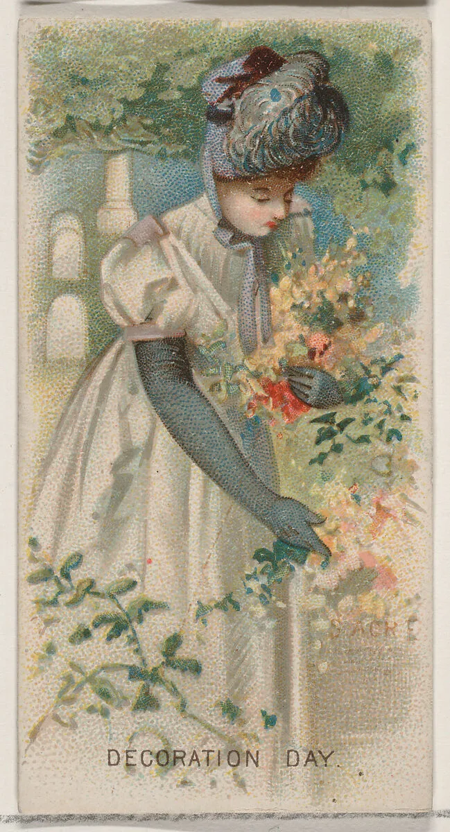 Decoration Day, United States, from the Holidays series (N80) for Duke brand cigarettes — W. Duke, Sons & Co.|George S. Harris & Sons