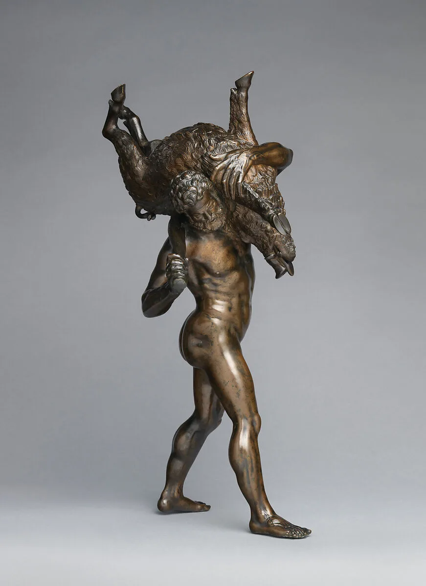 Hercules and the Erymanthian boar — Giambologna