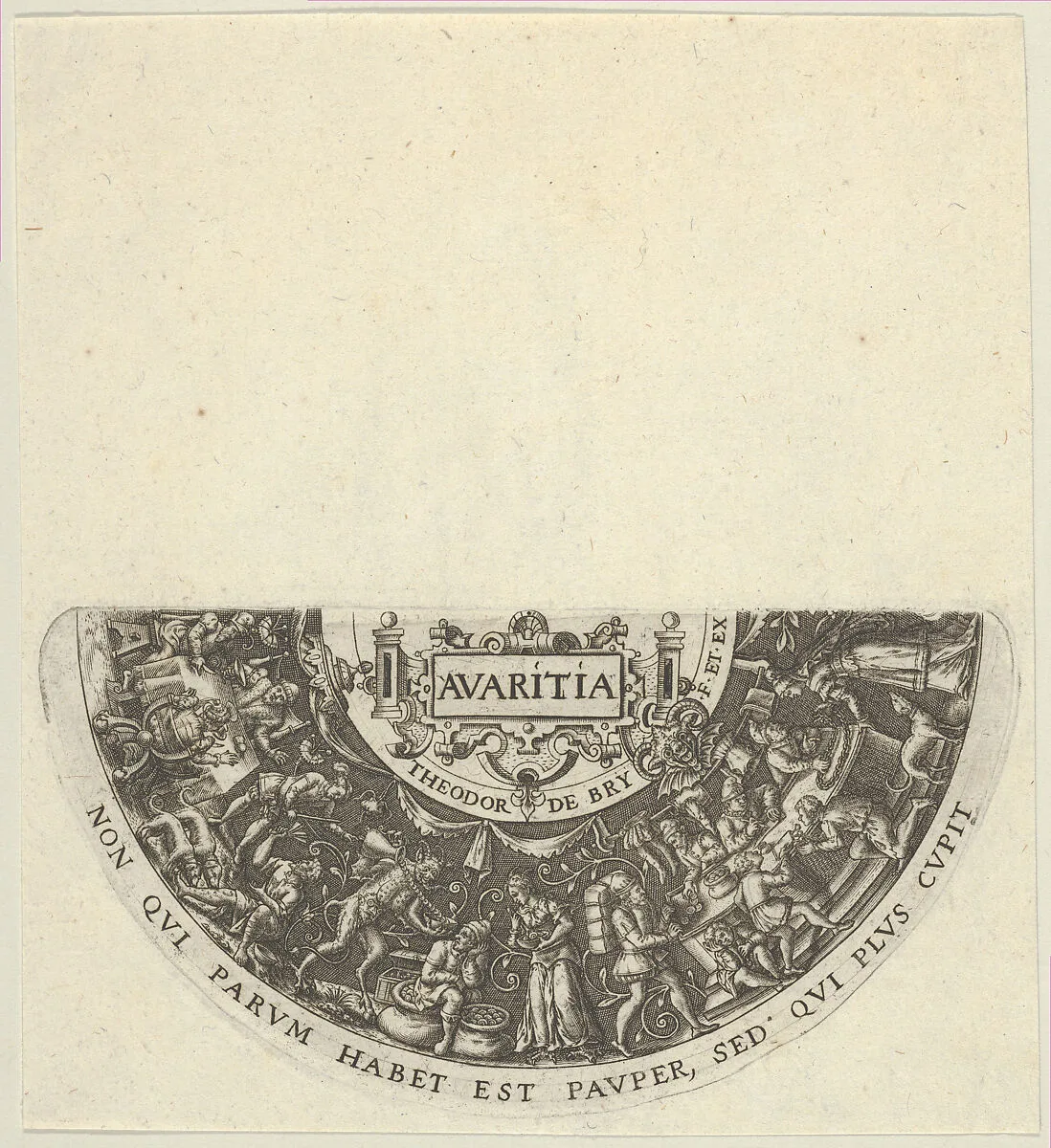 Avaritia — Theodor de Bry