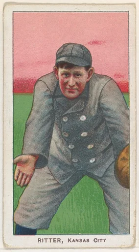Ritter, Kansas City, American Association, from the White Border series (T206) for the American Tobacco Company
