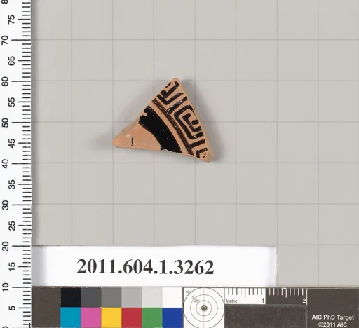 Terracotta fragment of a kylix (drinking cup)