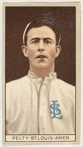 Barney Pelty, St. Louis, American League, from the Brown Background series (T207) for the American Tobacco Company — American Tobacco Company