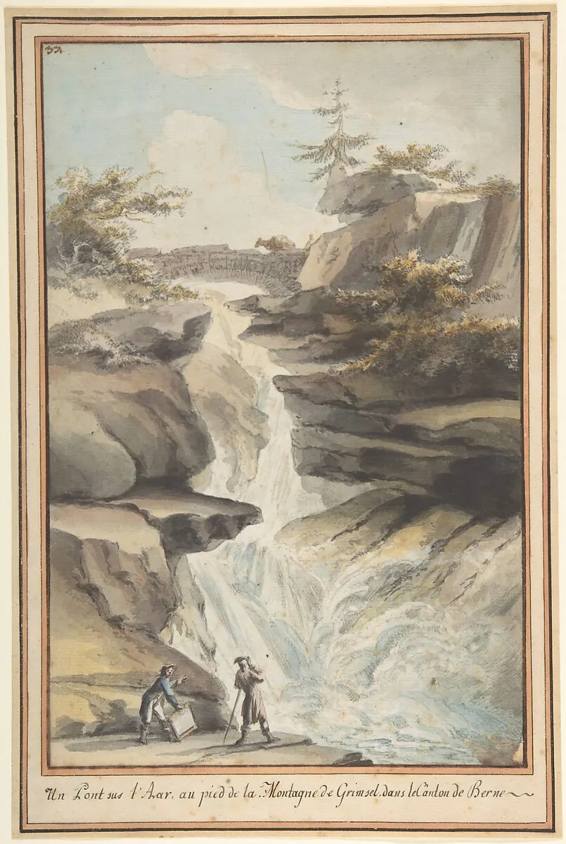 A Bridge on the Aar, at the Foot of the Grimsel, in the Canton of Berne — Caspar Wolf