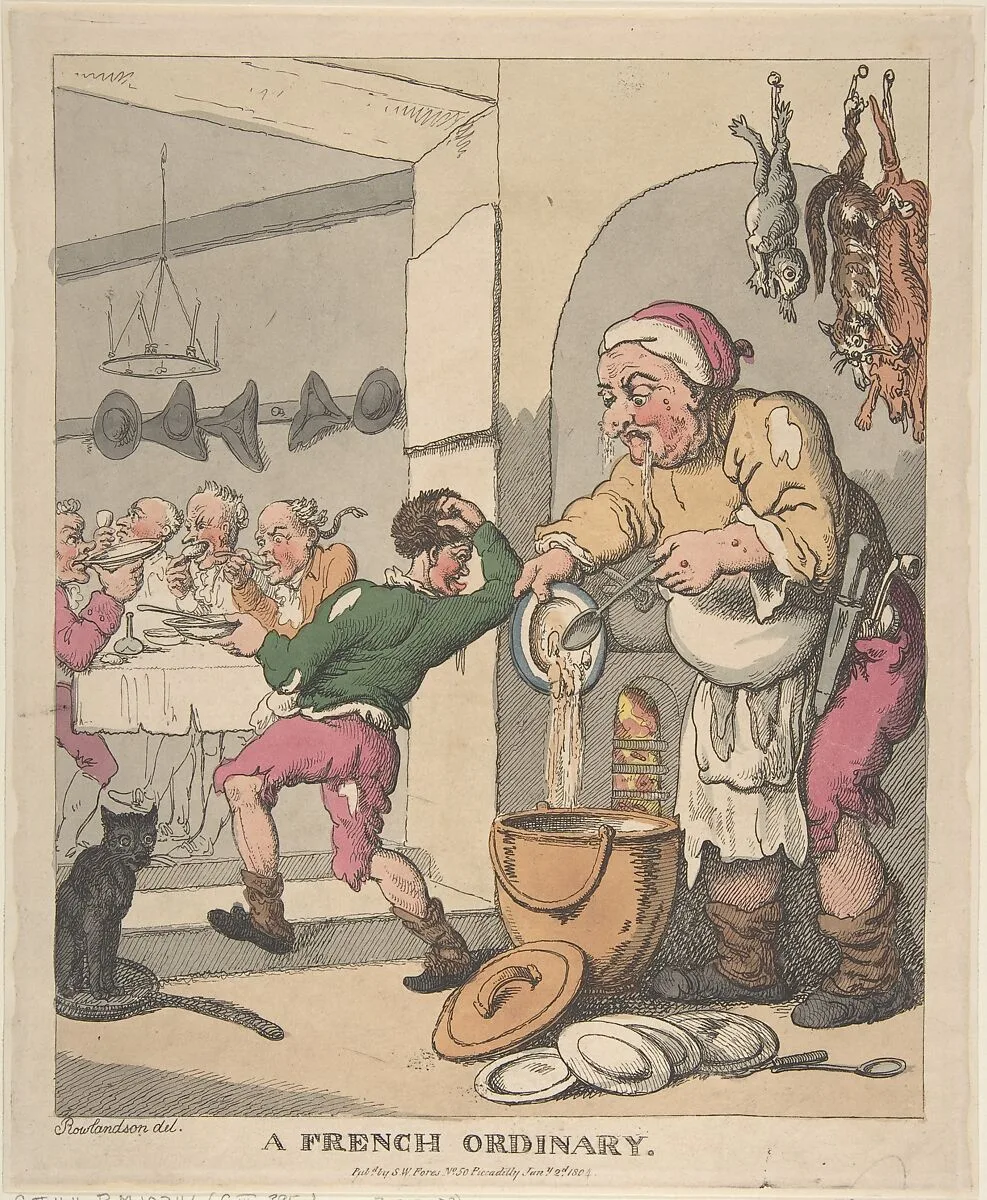 A French Ordinary — Thomas Rowlandson|S. W. Fores