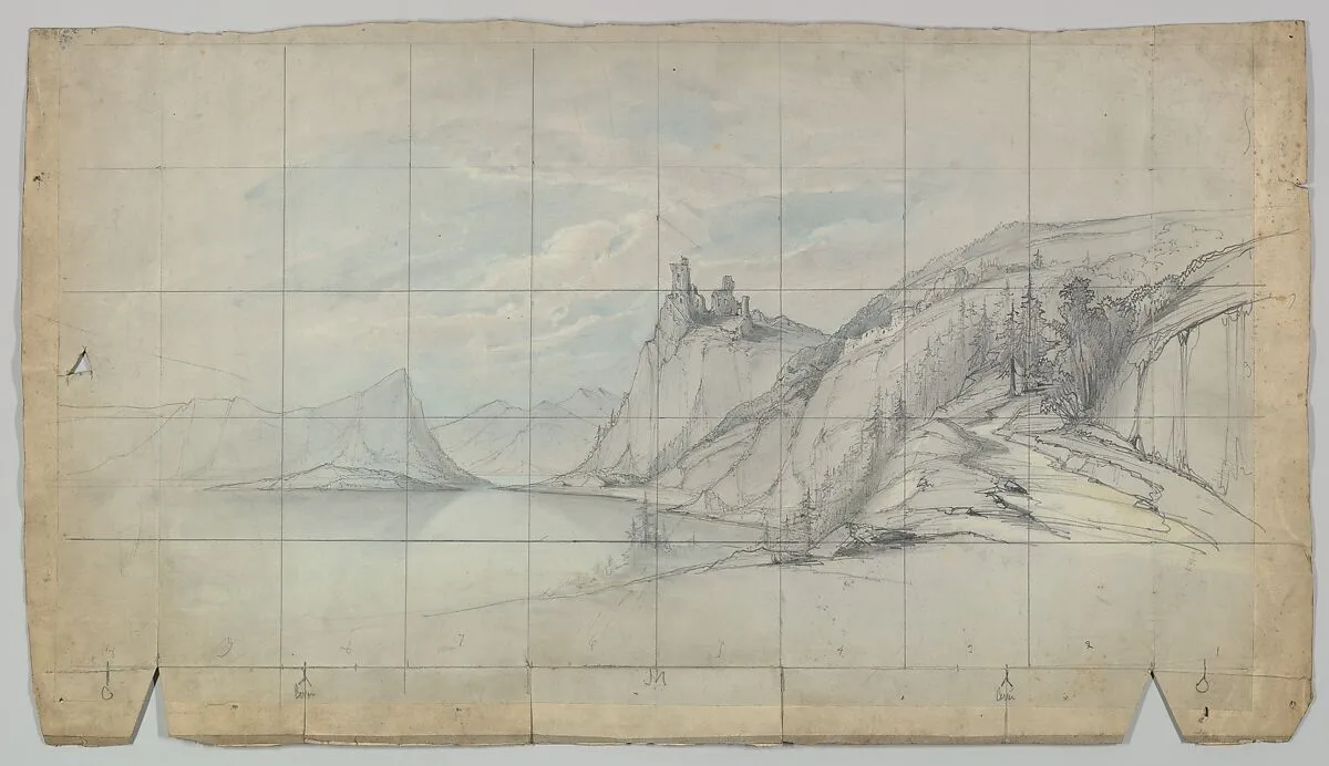Design for a Stage Set — Eugène Cicéri
