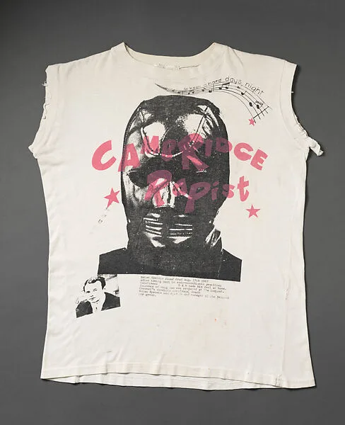 "Cambridge Rapist" T-shirt — Malcolm McLaren|Vivienne Westwood|Seditionaries