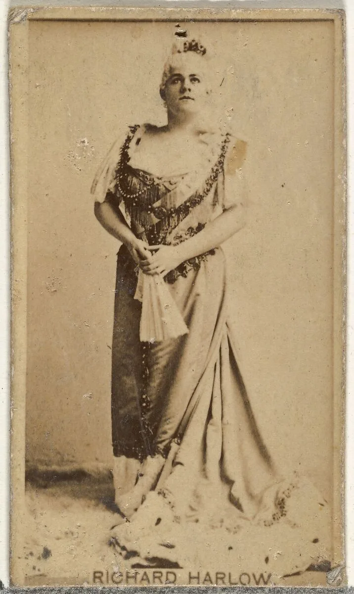Richard Harlow, from the Actors and Actresses series (N145-8) issued by Duke Sons & Co. to promote Duke Cigarettes — W. Duke, Sons & Co.|American Tobacco Company