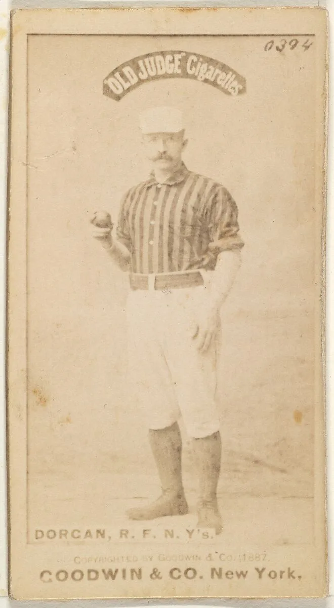 Michael Cornelius Dorgan, Right Field, New York, from the Old Judge series (N172) for Old Judge Cigarettes — Goodwin & Company