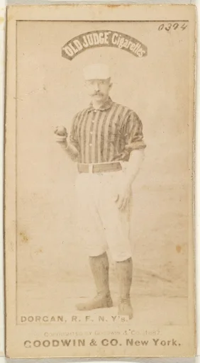 Michael Cornelius Dorgan, Right Field, New York, from the Old Judge series (N172) for Old Judge Cigarettes