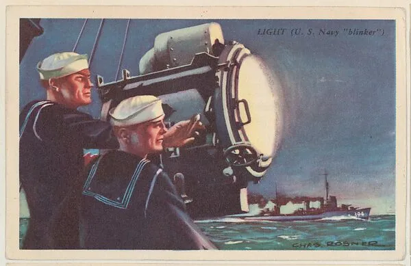 Light (U. S. Navy "blinker"), bakery card from the Speed Pictures series (D39-8), issued by Bell Bakeries, Inc. — Bell Bakeries, Inc.