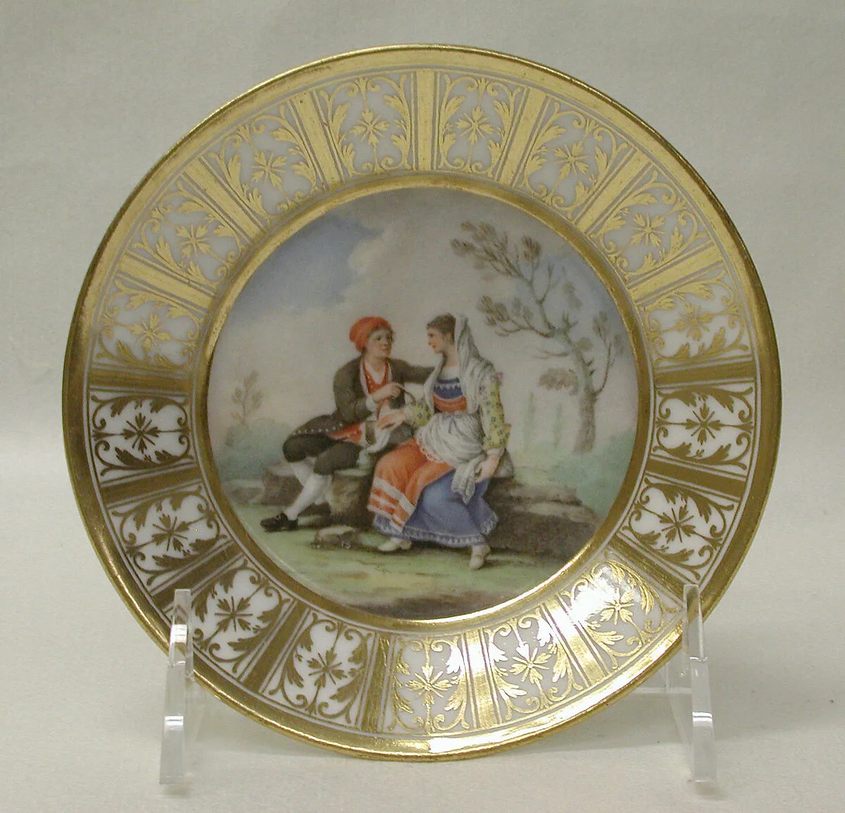 Saucer (part of a service) — Royal Porcelain Manufactory, Naples