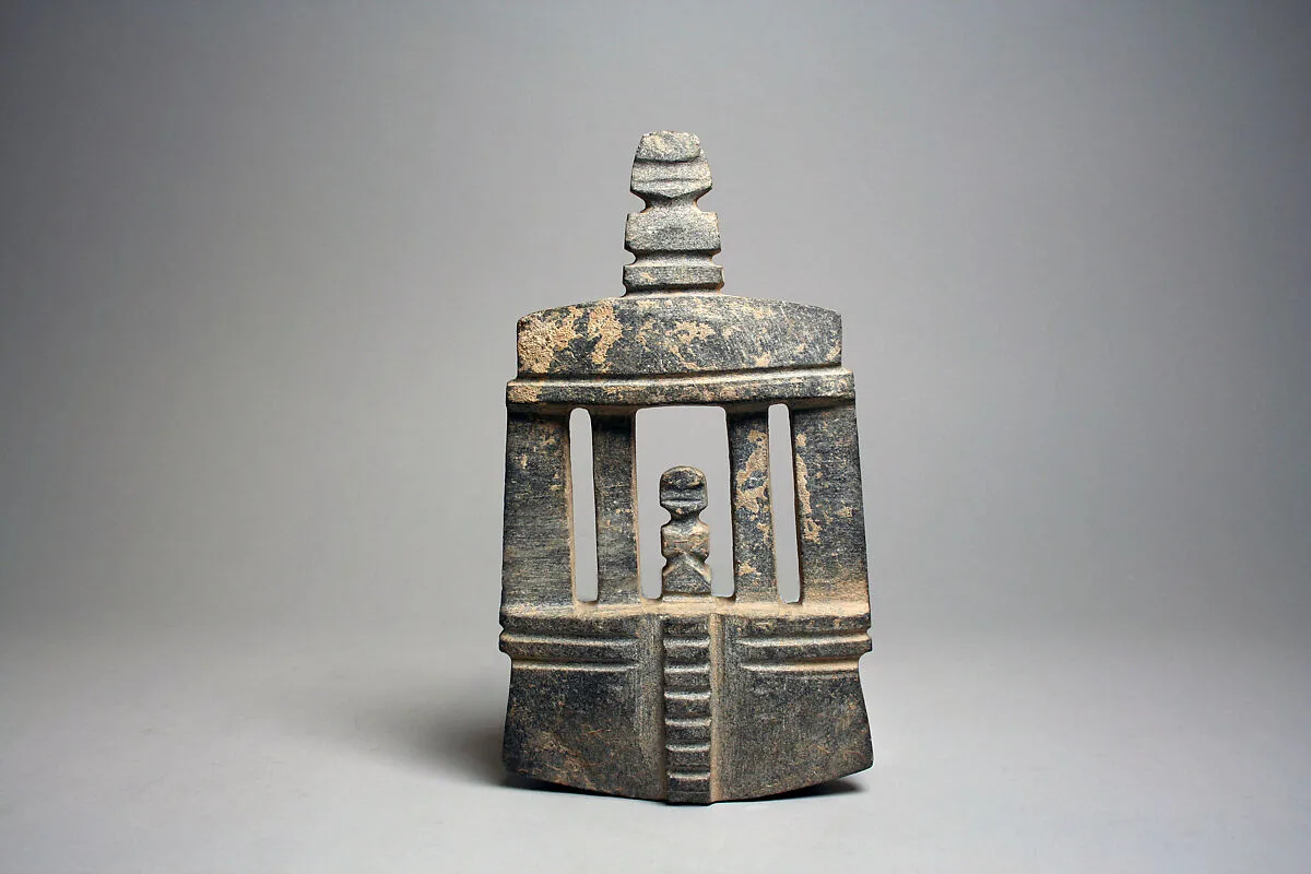 Architectural Model with Figures — Unknown