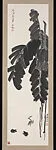 現代 倣齊白石 蕉下鳴蛙圖 軸|Frogs Under Banana Tree — Qi Baishi