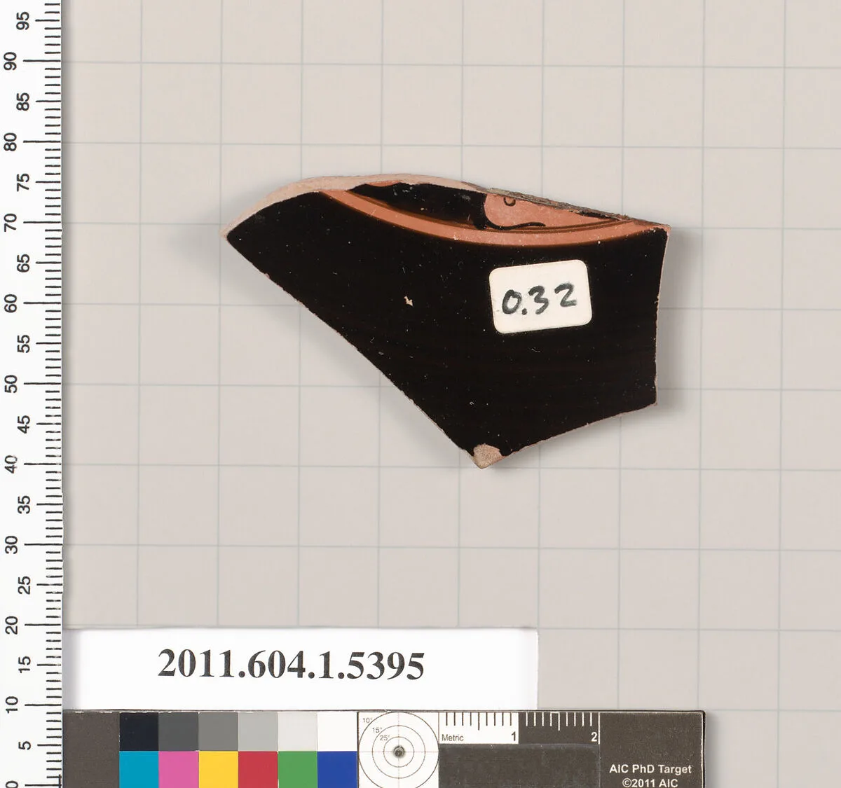 Terracotta fragment of a kylix (drinking cup) — Unknown