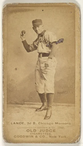 Lance, 3rd Base, Chicago, from the Old Judge series (N172) for Old Judge Cigarettes