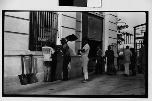 [Coal Dockworkers at Payment Window?, Havana]