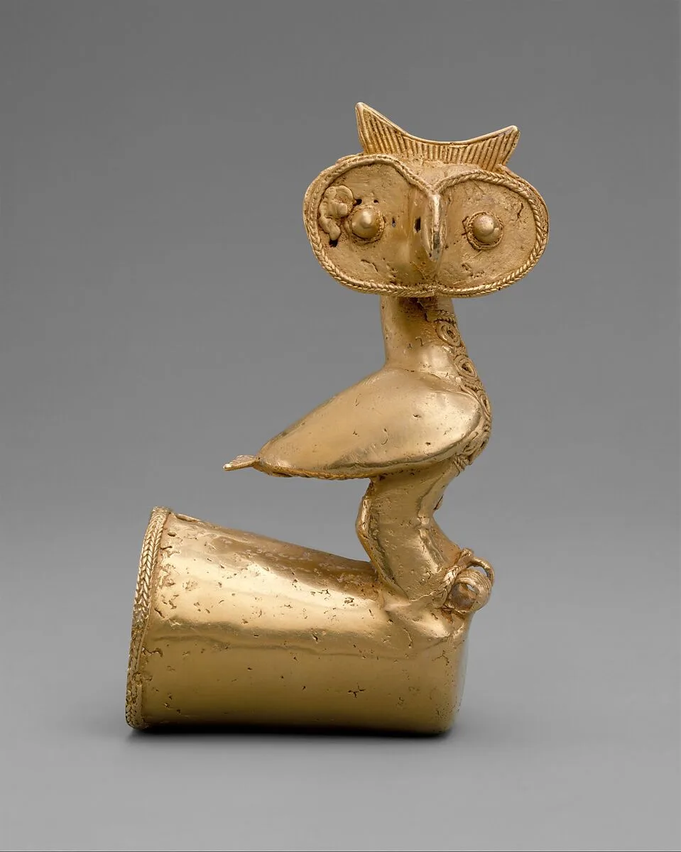 Owl Staff Head — Unknown