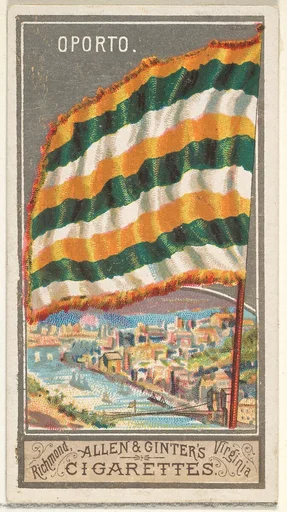 Oporto, from the City Flags series (N6) for Allen & Ginter Cigarettes Brands