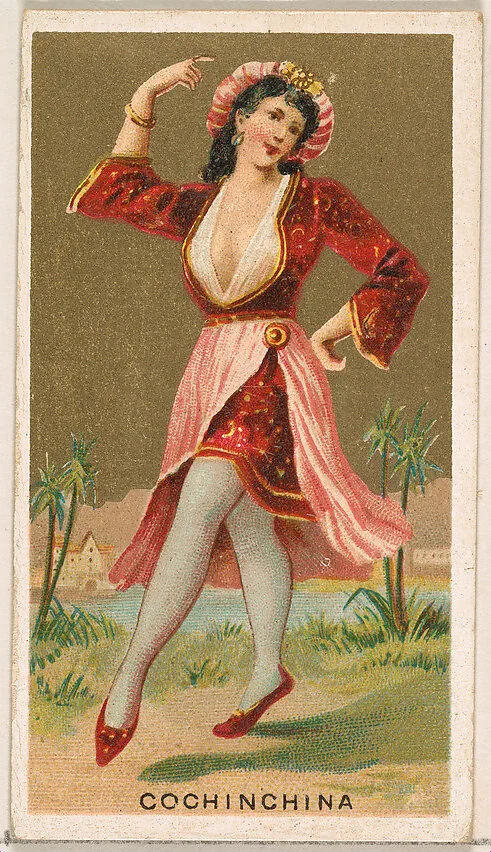 Cochinchina, from the Dancing Girls of the World series (N185) issued by Wm. S. Kimball & Co. — William S. Kimball & Company