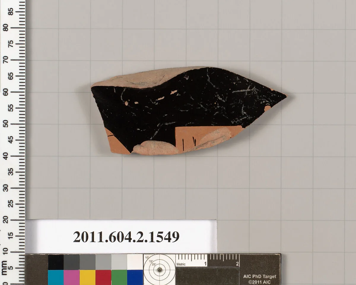 Terracotta fragment of a skyphos (deep drinking cup) — Unknown